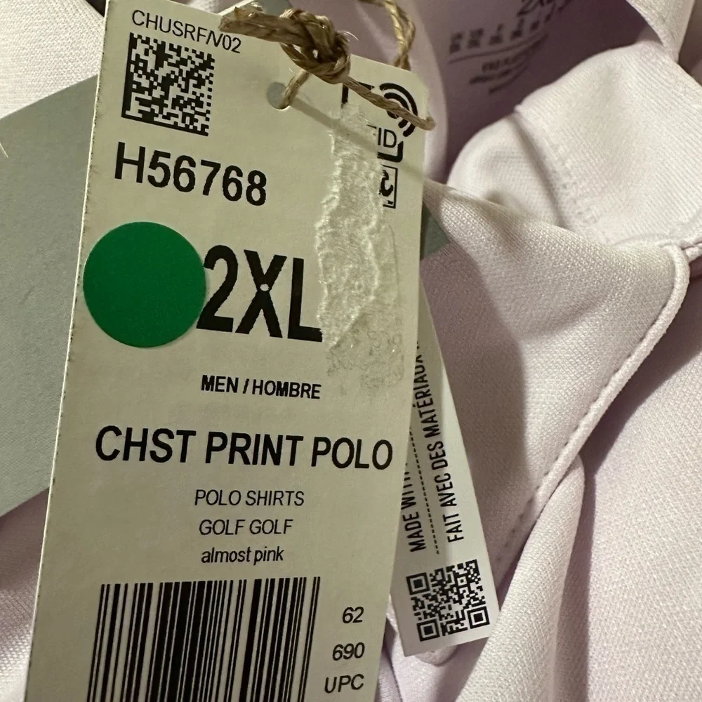 New Men’s Adidas 2022 Chest Print Golf Shirt  UPF50 H56768